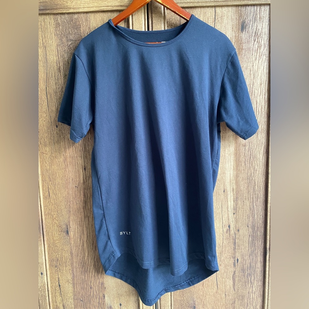 BYLT Basics Navy Blue Long Male Shirt